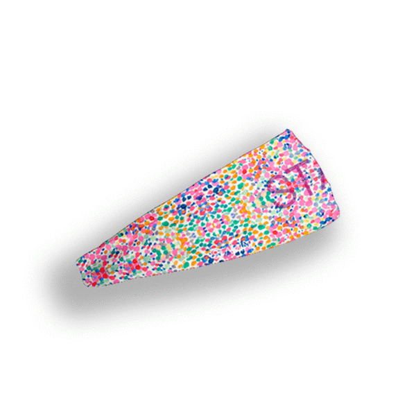 Bandana Puntos de Colores Blanco Unisex - Image 3