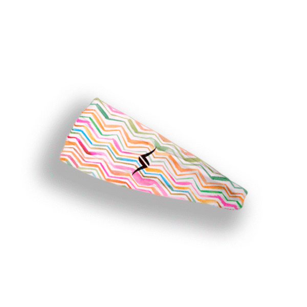 Bandana Zig Zag Blanco Unisex - Image 2