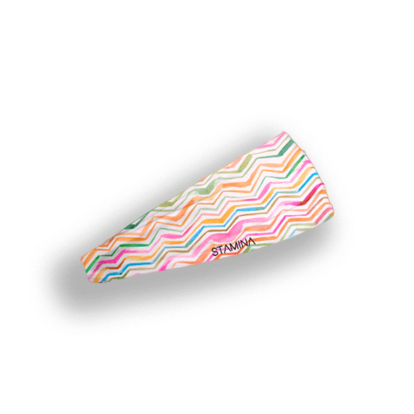 Bandana Zig Zag Blanco Unisex - Image 3