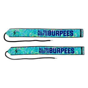 Muñequeras All You Need Is Burpee Azul
